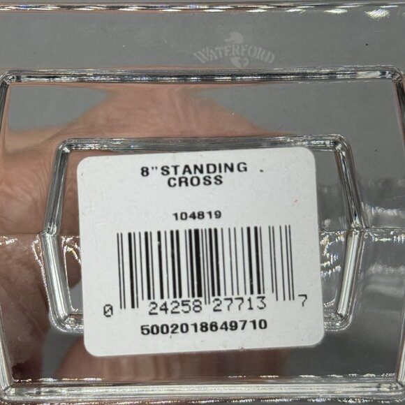 Vintage Waterford Crystal Standing Cross 8" Signed Jim O'Leary 2000 Ireland Box - Picture 8 of 16